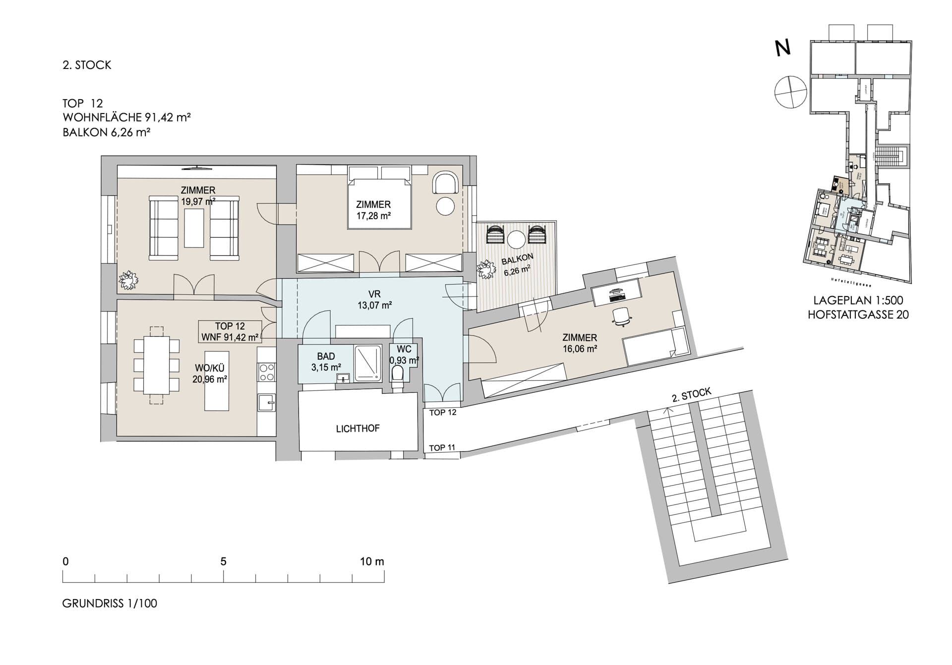 Stilvolle 4-Zimmer-Altbauwohnung am Türkenschanzpark | 91 m² | Balkon & Lift (Fertigstellung 2027)